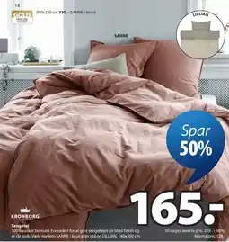 JYSK Kronborg Sengetøj tilbud