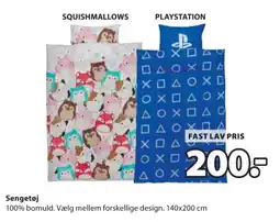 JYSK Squishmallows Playstation Sengetøj tilbud