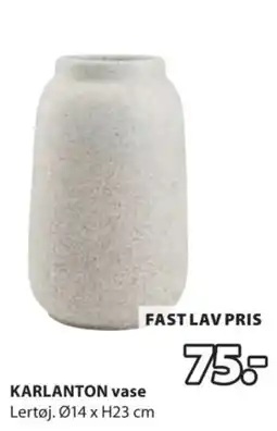 JYSK Karlanton vase tilbud