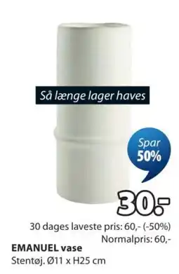 JYSK Emanuel vase tilbud