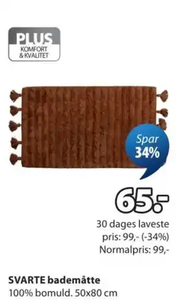 JYSK Plus bademåtte tilbud