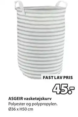 JYSK ASGEIR vasketøjskurv tilbud