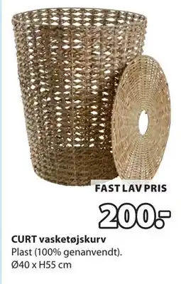 JYSK CURT vasketøjskurv tilbud