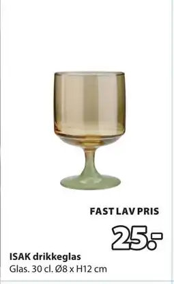 JYSK ISAK drikkeglas tilbud