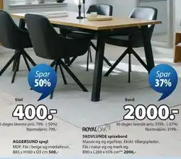 JYSK SKOVLUNDE spisebord tilbud