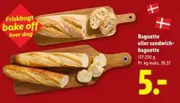 Lidl Baguette eller sandwichbaguette tilbud