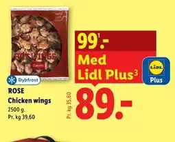 Lidl ROSE Chicken wings tilbud