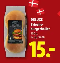 Lidl DELUXE Brioche-burgerboller tilbud