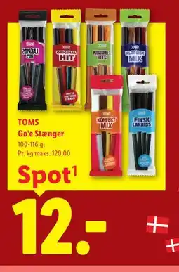 Lidl TOMS Go'e Stænger tilbud