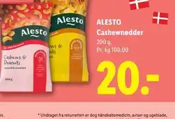 Lidl ALESTO Cashewnødder tilbud