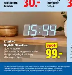 Lidl LIVARNO Digitalt LED-vækkeur tilbud