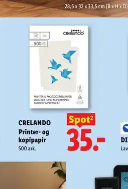 Lidl CRELANDO Printer- og kopipapir tilbud