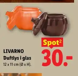 Lidl LIVARNO Duftlys i glas tilbud