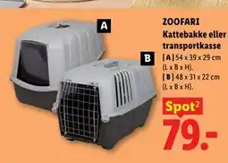 Lidl ZOOFARI Kattebakke eller transportkasse tilbud