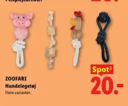 Lidl ZOOFARI Hundelegetøj tilbud