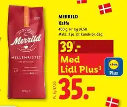 Lidl MERRILD Kaffe tilbud