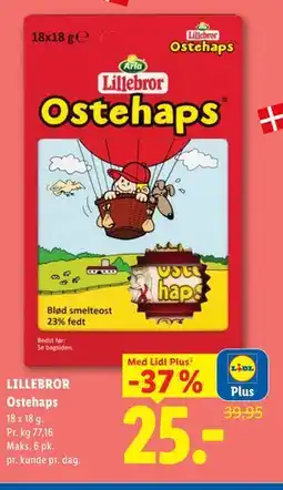 Lidl LILLEBROR Ostehaps, App-pris tilbud