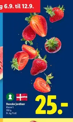 Lidl Danske jordbær tilbud