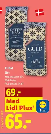 Lidl THEM Ost tilbud