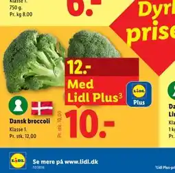 Lidl Dansk broccoli tilbud