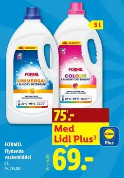 Lidl FORMIL Flydende vaskemiddel tilbud