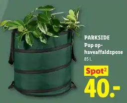 Lidl PARKSIDE Pop op-haveaffaldspose tilbud