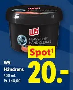 Lidl W5 Håndrens tilbud