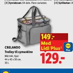 Lidl CRELANDO Trolley til symaskine tilbud