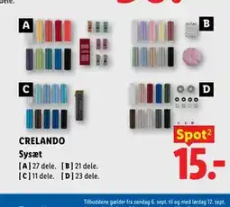 Lidl CRELANDO Sysæt tilbud