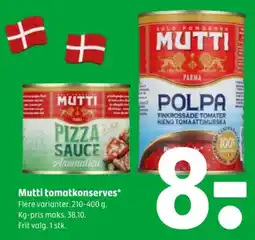 Coop 365 Mutti tomatkonserver tilbud