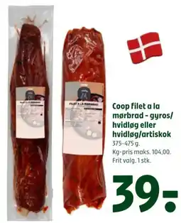 Coop 365 Coop filet a la mørbrad tilbud