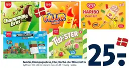 Coop 365 Twister, Champagnebrus, Filur, Haribo eller Minecraft Is tilbud