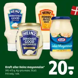 Coop 365 Kraft eller Heinz mayonnaise tilbud