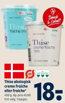 Coop 365 Thise økologisk creme fraiche eller fraiche tilbud