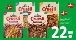 Coop 365 Quaker Cruesli tilbud
