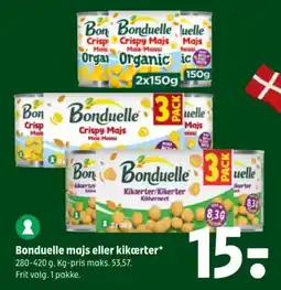 Coop 365 Bonduelle majs eller kikærter tilbud