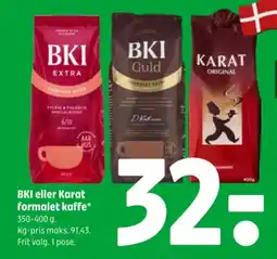 Coop 365 Bki eller karat formalet kaffe tilbud