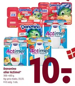 Coop 365 Danonino eller Actimel tilbud