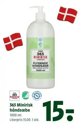 Coop 365 365 Minirisk håndsæbe tilbud