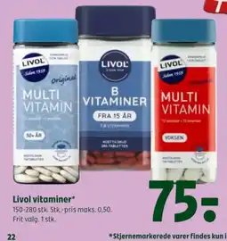 Coop 365 Livol vitaminer tilbud