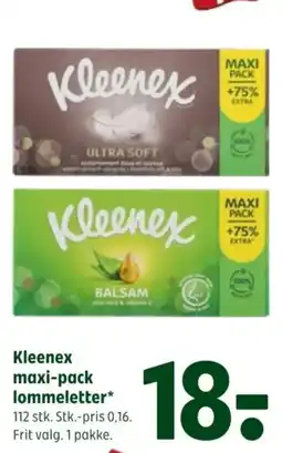 Coop 365 Kleenex lommeletter tilbud