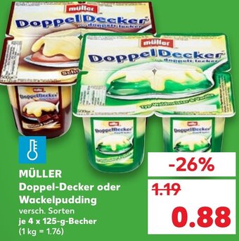 Kaufland DE Müller Doppel-Decker Oder Wackelpudding tilbud