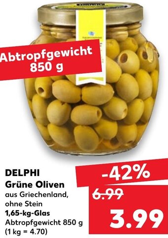 Kaufland DE Delphi Grüne Oliven tilbud