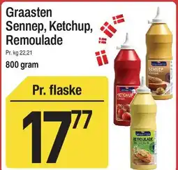 ABC Lavpris Graasten Sennep, Ketchup, Remoulade tilbud