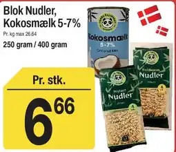 ABC Lavpris Blok Nudler / Kokosmælk 5-7% tilbud