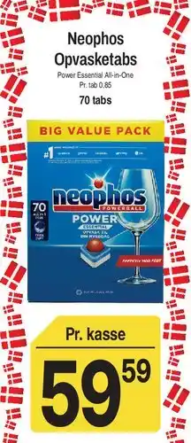 ABC Lavpris Neophos Opvasketabs (Big Value Pack) tilbud