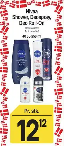 ABC Lavpris Nivea Shower, Deospray, Deo Roll-On tilbud