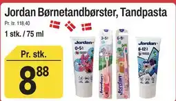 ABC Lavpris Jordan Børnetandbørster, Tandpasta tilbud