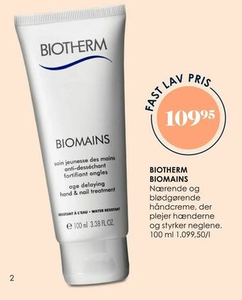 Matas Biotherm biomains tilbud