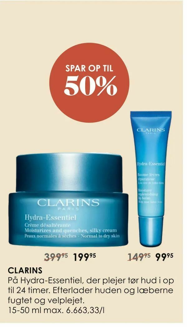 Clarins tilbud hos Matas